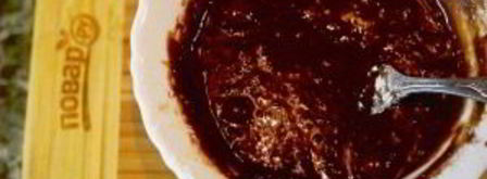 шоколадные маффины с жидкой начинкой. Шаг 5