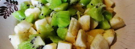 творожные маффины с кусочками банана и киви божественная нежность. Шаг 5