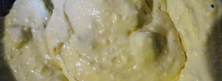 творожные маффины с кусочками банана и киви божественная нежность. Шаг 6