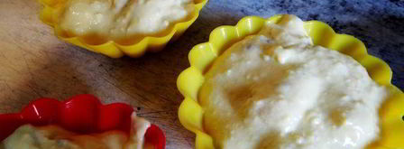 творожные маффины с кусочками банана и киви божественная нежность. Шаг 7