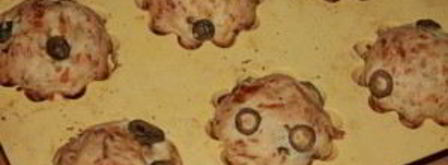 закусочные маффины с оливками и сулугуни. Шаг 4