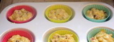 закусочные маффины с ветчиной. Шаг 7