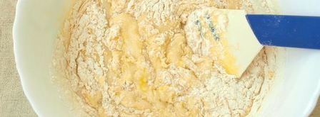 манник на кефире с яблоками. Шаг 4