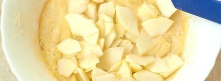 манник на кефире с яблоками. Шаг 5