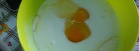 манник с вишней. Шаг 3