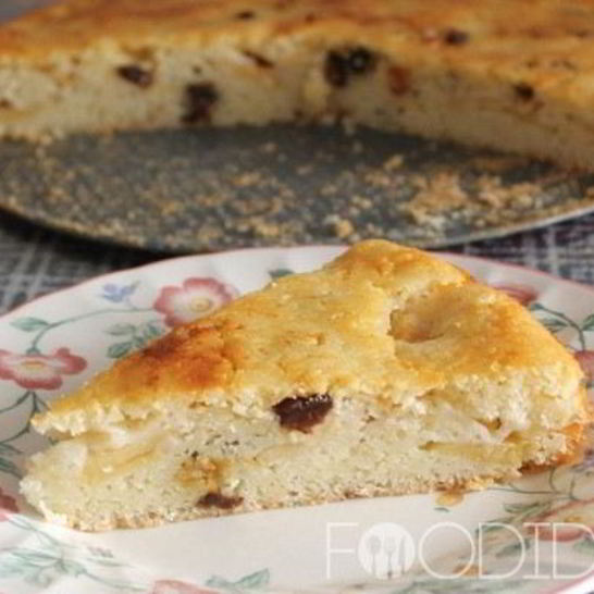 Рецепт манника с яблоками