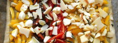 мини-выпечка с овощами и маринованным сыром. Шаг 2