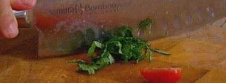 башенка из овсяных оладий, баклажана и феты. Шаг 8