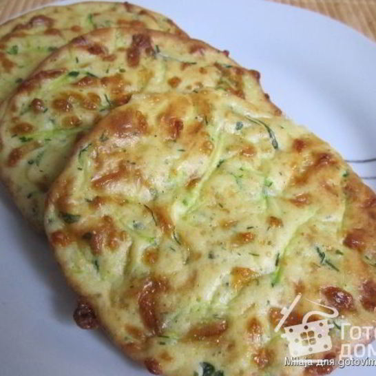 Рецепт кабачкова-сырных оладьи, запеченные в духовке