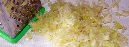 капустные оладьи из капусты. Шаг 2