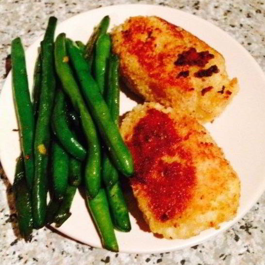 Рецепт картофельных оладий из пюре со стручковой фасолью