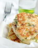 Картофельные оладьи с сыром