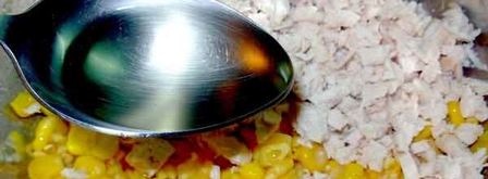 кукурузные оладьи с курицей. Шаг 9