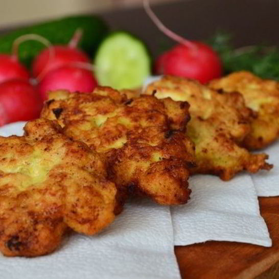 Рецепт куриных оладушек классика