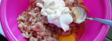 куриные оладушки классика. Шаг 2