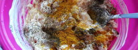 куриные оладушки классика. Шаг 3