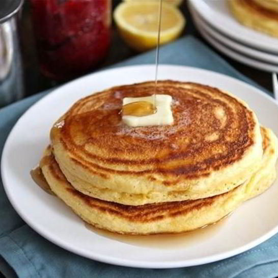 Рецепт лимонно-кукурузных оладьи