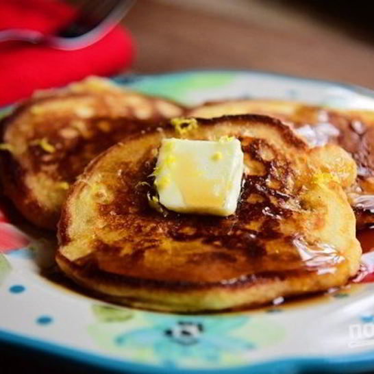 Рецепт лимонных оладий