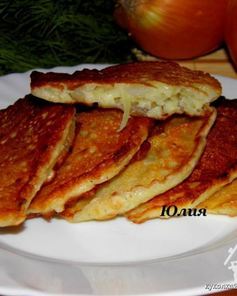 Луковые оладушки