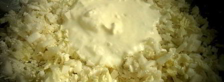 оладушки из китайской капусты с брынзой. Шаг 5