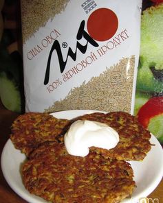 Оладьи из кабачков и отрубей лито