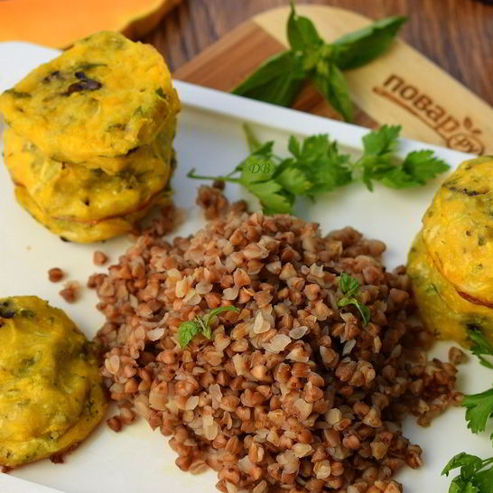 Рецепт оладий из кабачков с тыквой в духовке