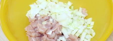 оладьи из куриного филе. Шаг 5