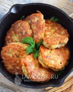 Оладьи из рыбных консервов