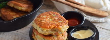 оладьи из рыбных консервов. Шаг 16