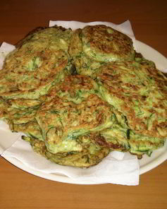 Оладьи из цукини с чесноком