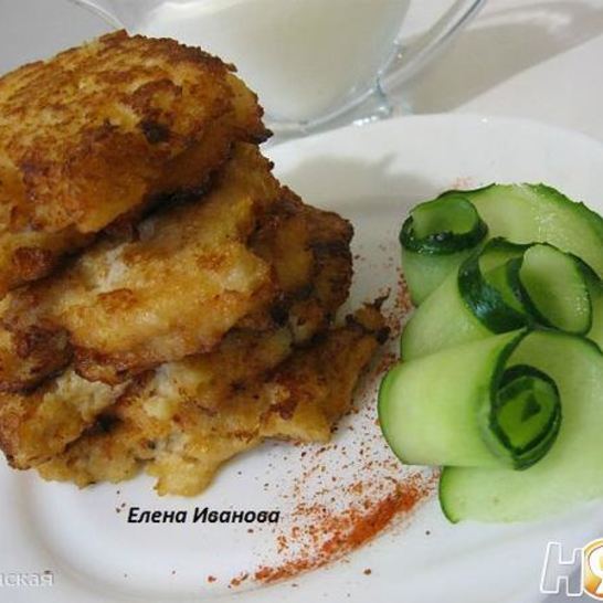 Рецепт оладий из цветной капусты с сыром