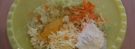 оладьи из цветной капусты. Шаг 2