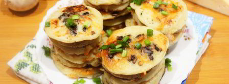 оладьи с грибами. Шаг 12