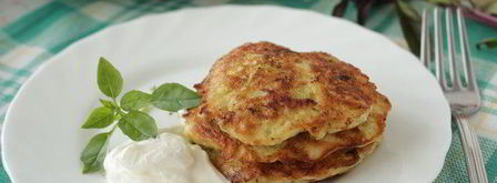 оладьи с кабачком и курицей. Шаг 5