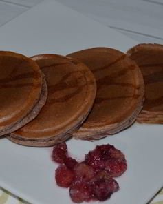 Оладьи с лесными ягодами