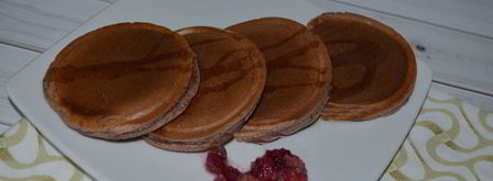 оладьи с лесными ягодами. Шаг 5