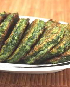 Оладьи с яйцом и зеленью