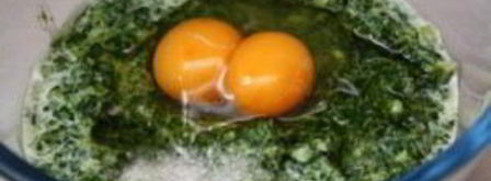 оладьи с яйцом и зеленью. Шаг 3