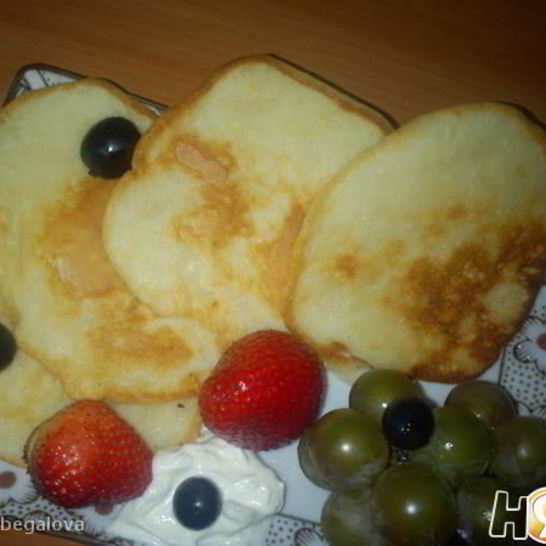 Рецепт оладий творожно-сметанные