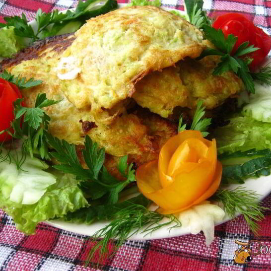 Рецепт овощных оладий