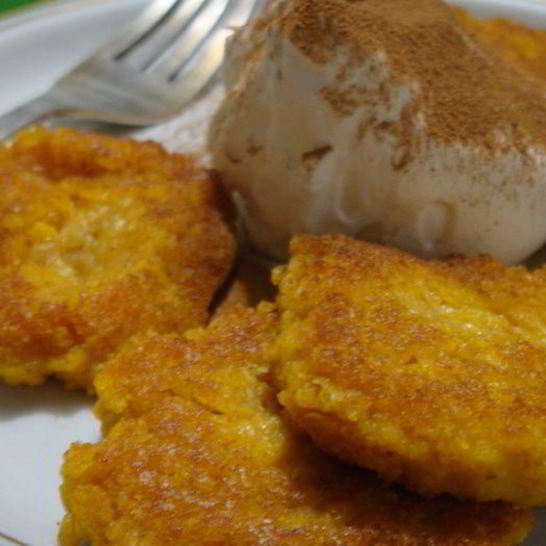 Рецепт постных тыквенно-овсяные оладьи