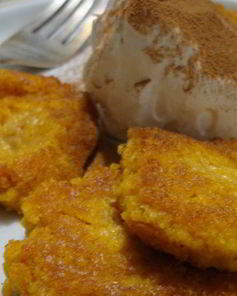 Постные тыквенно-овсяные оладьи