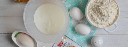 пышные оладьи на кефире и дрожжах. Шаг 3