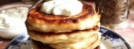 пышные оладьи на кефире с яблоками. Шаг 5