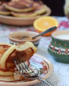 Пышные оладьи с творогом на кефире