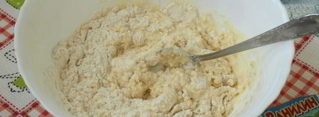 пышные оладьи с творогом на кефире. Шаг 7