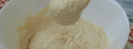 пышные оладьи с творогом на кефире. Шаг 9