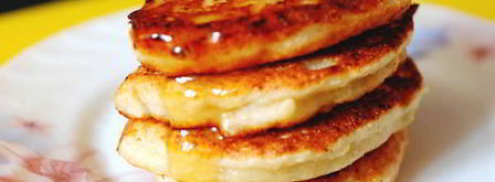 творожно-фруктовые оладьи с медом. Шаг 5