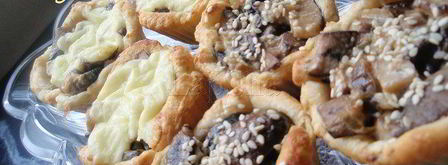 открытые слойки с подосиновиками. Шаг 2