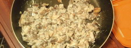 открытые слойки с подосиновиками. Шаг 8